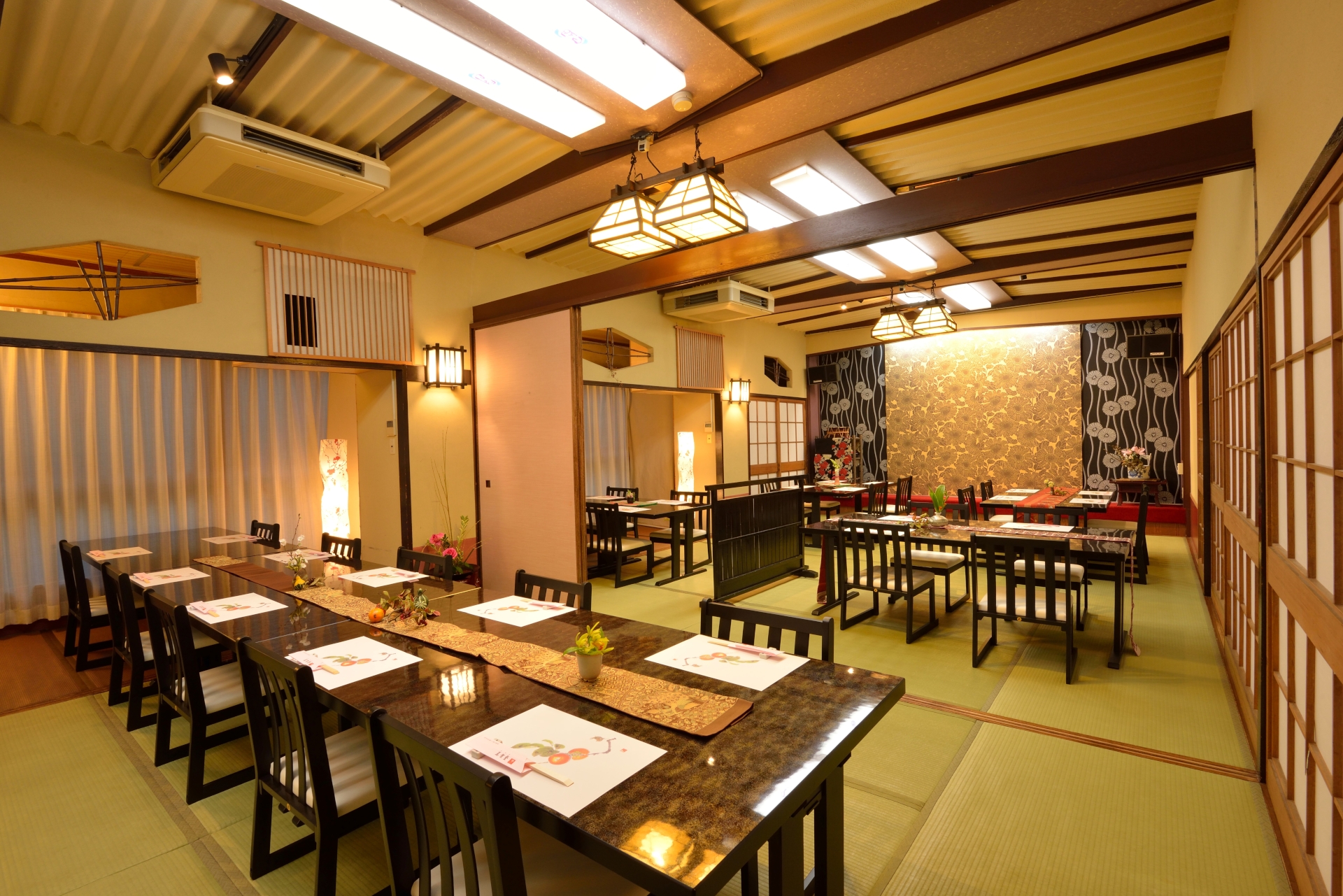 鈍川温泉 美賀登の宴会場